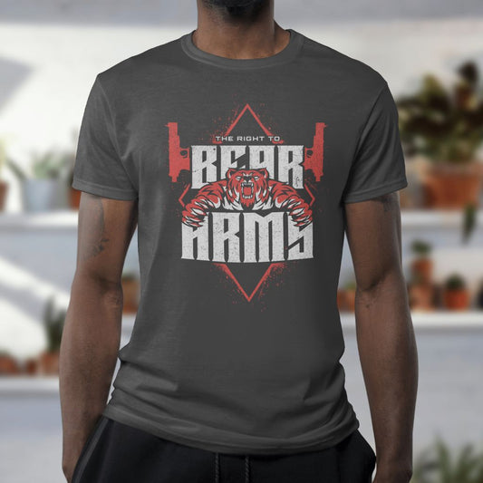 "The Right To Bear Arms" Charcoal Grey Tee