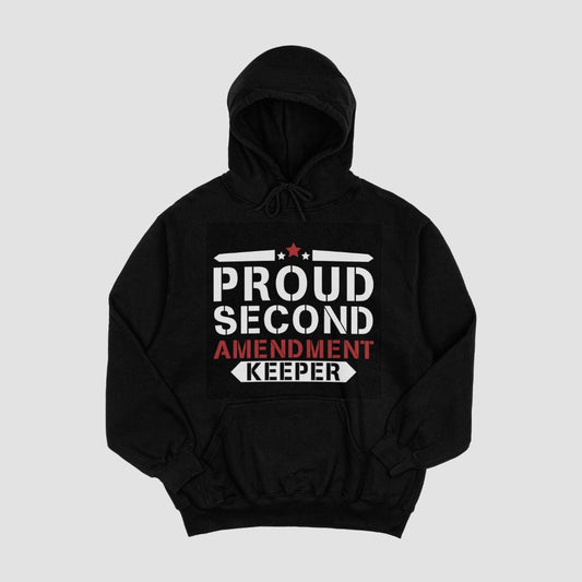 "Proud 2nd Amendment" Black hoodie
